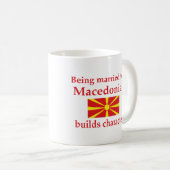 Macedonian errichtet Charakter Kaffeetasse (VorderseiteRechts)