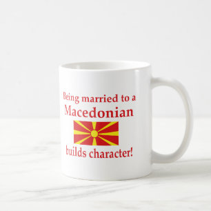 Macedonian errichtet Charakter Kaffeetasse
