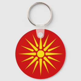 Macedonian Sun Schlüsselanhänger