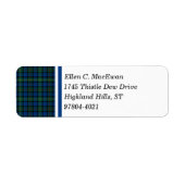 MacEwan Clan Royal Blue und Green Scottish Tartan (Vorne)
