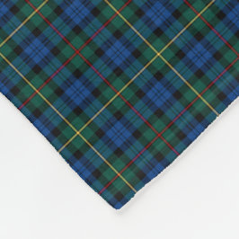 MacEwan Clan Royal Blue und Green Tartan Fleecedecke