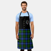 MacEwen Clan Abzeichen & Tartan Kilt Schürze (Getragen)
