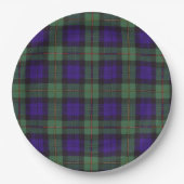Macewen Clan karierter schottischer Tartan Pappteller (Vorderseite)