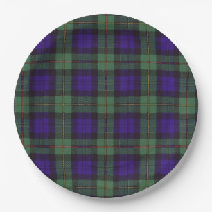 Macewen Clan karierter schottischer Tartan Pappteller