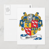 MacEwen-Familienwappen Postkarte (Vorne/Hinten)