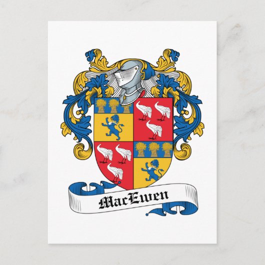 MacEwen-Familienwappen Postkarte (Vorderseite)