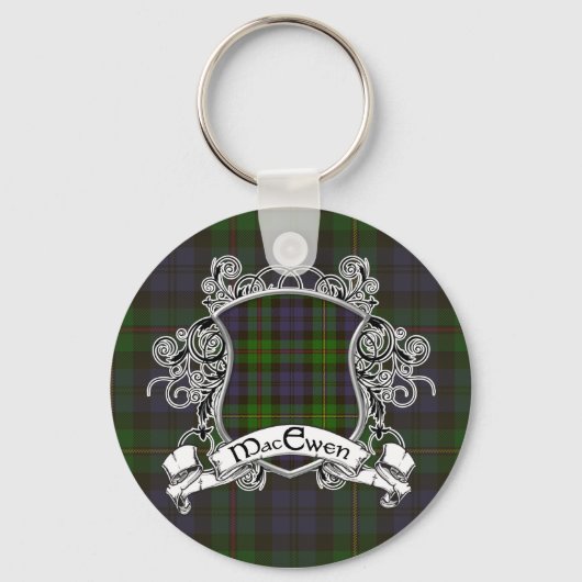 MacEwen Tartan Shield Schlüsselanhänger (Vorderseite)