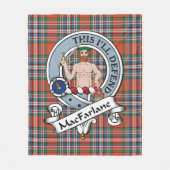 MacFarlane Ancient Clan Abzeichen Tartan Kariert Fleecedecke (Vorderseite)