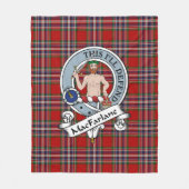 MacFarlane Clan Abzeichen Tartan Kariert Fleecedecke (Vorderseite)