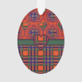 Macfarlane Clan karierter schottischer Tartan Ornament (Rückseite)