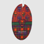 Macfarlane Clan karierter schottischer Tartan Ornament (Vorderseite)