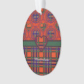 Macfarlane Clan karierter schottischer Tartan Ornament (Vorderseite)