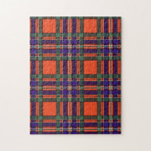 Macfarlane Clan karierter schottischer Tartan Puzzle