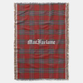 MacFarlane Clan Tartan Kariertes, kundenspezifisch Decke (Vorderseite Vertikal)