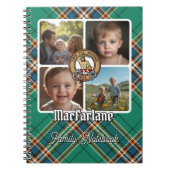 MacFarlane-Familienfoto-Collage Notizblock (Vorderseite)