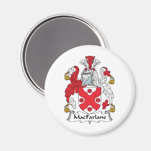 MacFarlane-Familienwappen Magnet (Vorderseite/Rückseite)