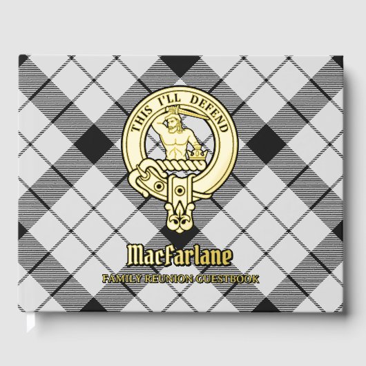 MacFarlane Family Wiedersehen Gästebuch (Vorderseite)
