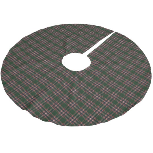 MacFarlane Hunting Modern Scottish Tartan Polyester Weihnachtsbaumdecke (Schrägansicht)