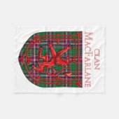 MacFarlane Hunting Tartan Scottish Kariert Fleecedecke (Vorderseite (Horizontal))