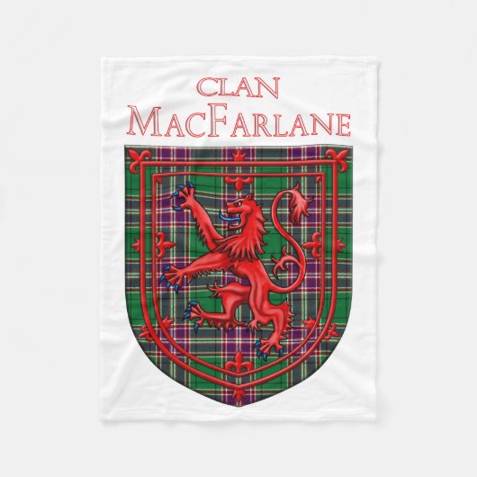MacFarlane Hunting Tartan Scottish Kariert Fleecedecke (Vorderseite)