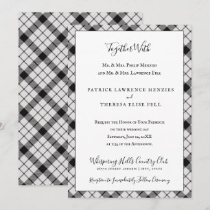 MacFarlane Kariert Tartan Scottish Clan Pattern Einladung