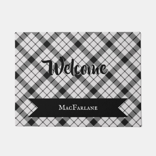 MacFarlane Kariert Tartan Scottish Clan Pattern Fußmatte (Vorderseite)