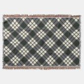 MacFarlane Schwarz-weiß M Original Scottish Tartan Decke (Vorderseite)