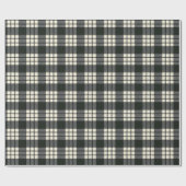 MacFarlane Schwarz-weiß M Original Scottish Tartan Geschenkpapier (Flach)