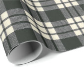 MacFarlane Schwarz-weiß M Original Scottish Tartan Geschenkpapier (Rolleneckpunkt)