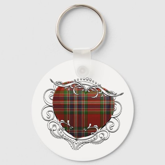 MacFarlane Tartan Heart Schlüsselanhänger (Vorderseite)