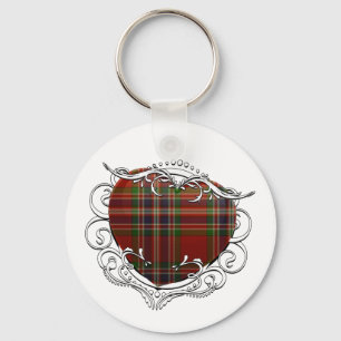 MacFarlane Tartan-Herz Schlüsselanhänger