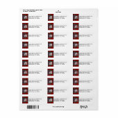 MacFarlane Tartan Karierte Monogram-Adressenmarken (Vorne)