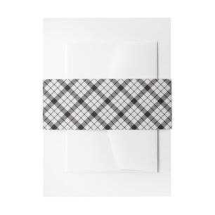 MacFarlane-Tartan-Karomuster Rot Einladungsbanderole