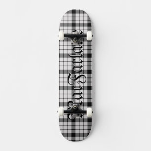 MacFarlane-Tartan-Karomuster Rot Skateboard