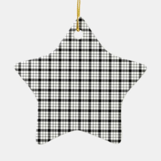 MacFarlane Tartan Keramik Ornament (Vorne)