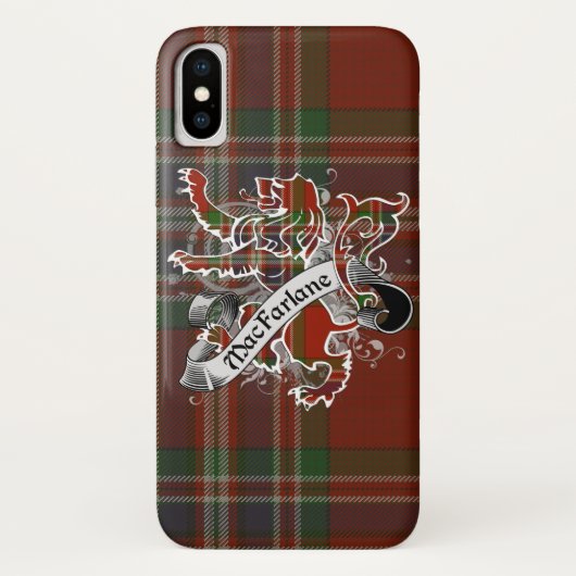 MacFarlane Tartan-Löwe Case-Mate iPhone Hülle (Rückseite)