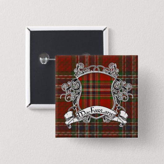 MacFarlane Tartan-Schild Button (Vorne & Hinten)