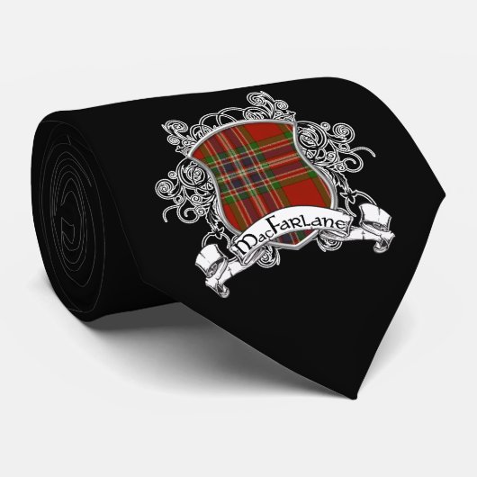 MacFarlane Tartan-Schild Krawatte (Gerollt)