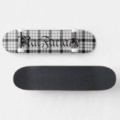 MacFarlane Tartan Schottisches Kariertes Muster Skateboard (Horizontal)