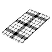 MacFarlane Tartan Schwarz-weiß kariert Magnet (Linke Seite)