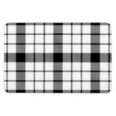 MacFarlane Tartan Schwarz-weiß kariert Magnet (Horizontal)