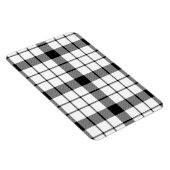MacFarlane Tartan Schwarz-weiß kariert Magnet (Rechte Seite)