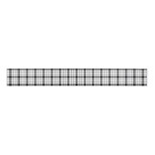 MacFarlane Tartan Schwarz-weiß kariert Ripsband (Vorderseite)