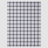 MacFarlane Tartan Schwarz-weiß kariert Seidenpapier (Vorderseite)