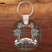 MacFarlane Tartan Shield Schlüsselanhänger (Vorderseite)
