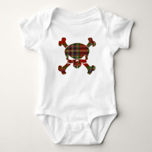 MacFarlane Tartan Skull No Banner Baby Strampler
