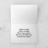 MacFarlane Weathered Tartan Christmas Feiertagskarte (Innenseite)