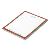 Macfee MacPhie Clan Tartan Kariertes Muster Notizblock (Rotiert)