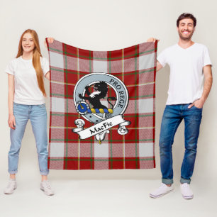 MacFie Clan Abzeichen Tartan Kariert Fleecedecke