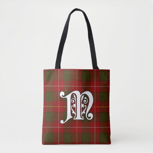 MacFie Clan Tartan Monogram Tasche (Vorderseite)